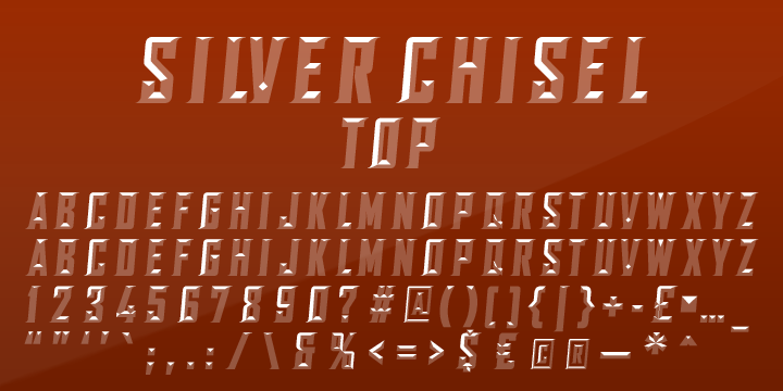 Ejemplo de fuente SILVER CHISEL #11